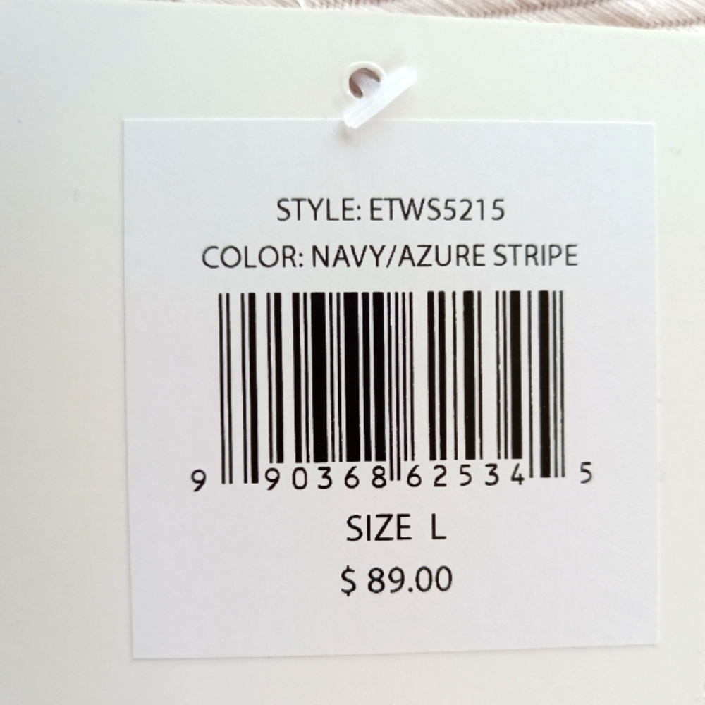 NWT Ellen Tracy High Rise Linen Blend Wide Leg Pant Drawstring Tassel‎ Pockets L - Picture 13 of 17